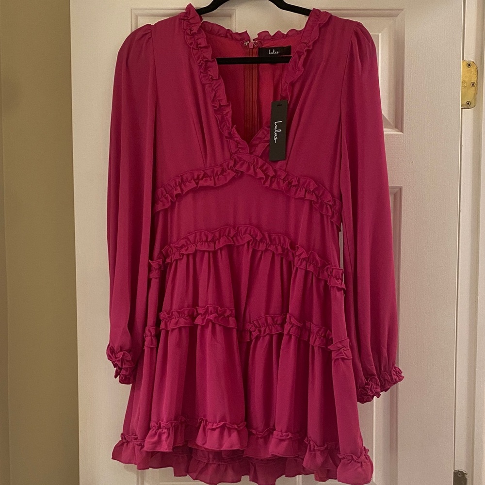 Lulu's Burgundy Mini Dress